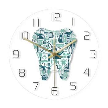 Dentistry Tooth Wall Clock