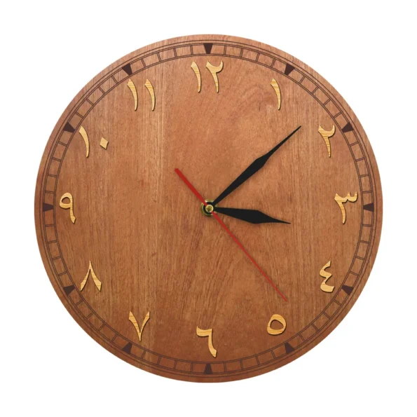 Picture Arabic Numerals Wooden Wall Clock - Farmhouse Style - Image 2