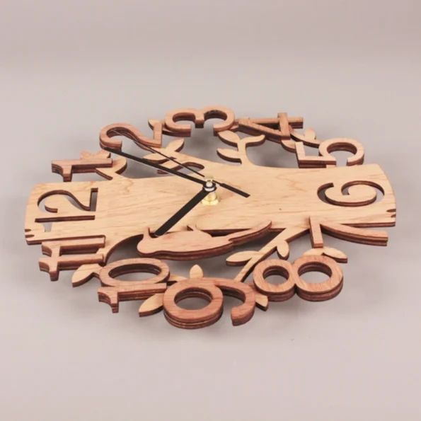 Wooden Tree Shape Wall Clock - Image 6