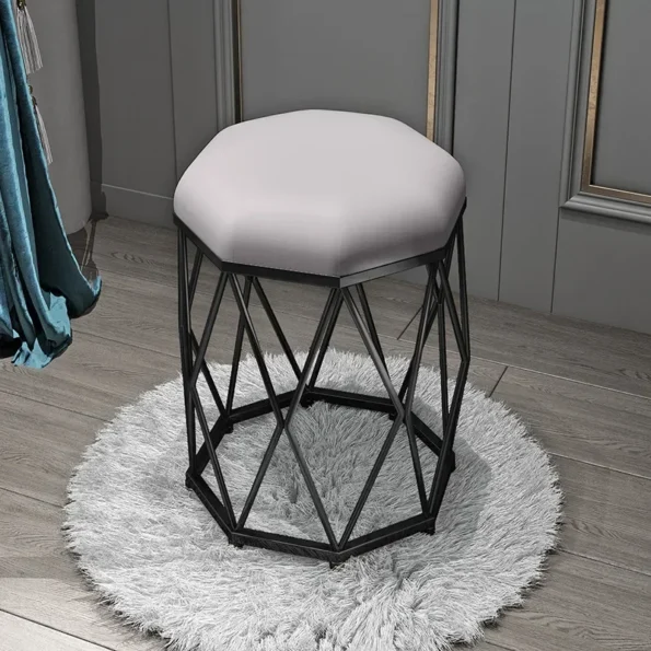 Modern Manicure Makeup Soft Chair Nordic Ins Dressing Stool Home Furniture Shoe Changing Stools Living Room Ottomans - Image 2