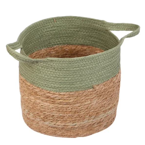 Natura Straw Storage Basket Rattan Planter Flower Pot Crafts Decoration Modern Home Living Room Bedroom Shop Garden Plant Basket - Image 2