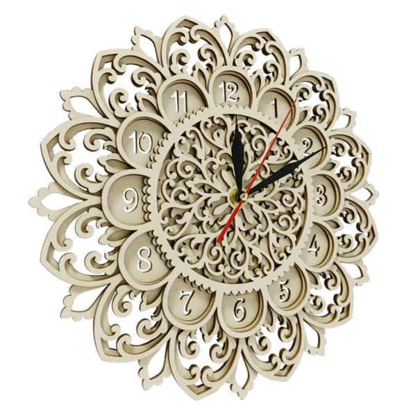 Glowforge Multilayer Mandala Wall Clock - Image 6