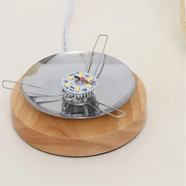 Decor Lighting Wooden Rattan Twine Led Night Light USB Plug Creative Bedside Lamp Romantic Minimalist Table Lamp Bedroom - Image 3