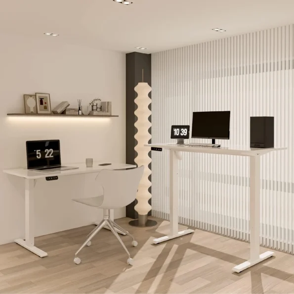 Electric height-adjustable desk frame Sitting, standing, and exercising table frame Height-adjustable standing desk legs