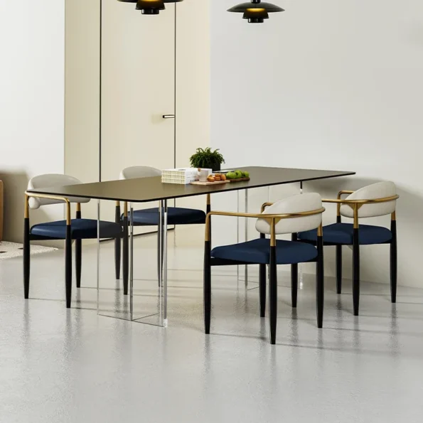 Luxury Minimalist Wooden Chair, Home Bar Chair - Image 4