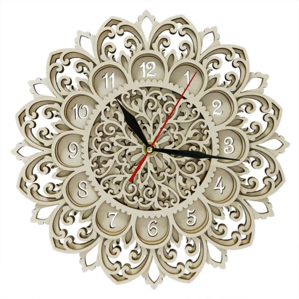 Glowforge Multilayer Mandala Wall Clock - Image 2