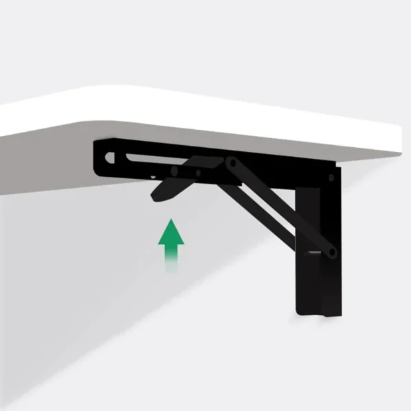 Foldable Desk Wall-mounted Folding Table Floating Study Table Balcony Suspended Wall Side Table - Image 4
