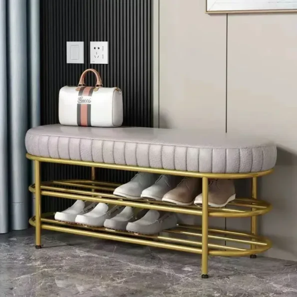 Shoes Stool at the Door of the House, Entrance Stool, Designer Cloakroom, Long Bench Bed End,Sofa Stool Against the Wall