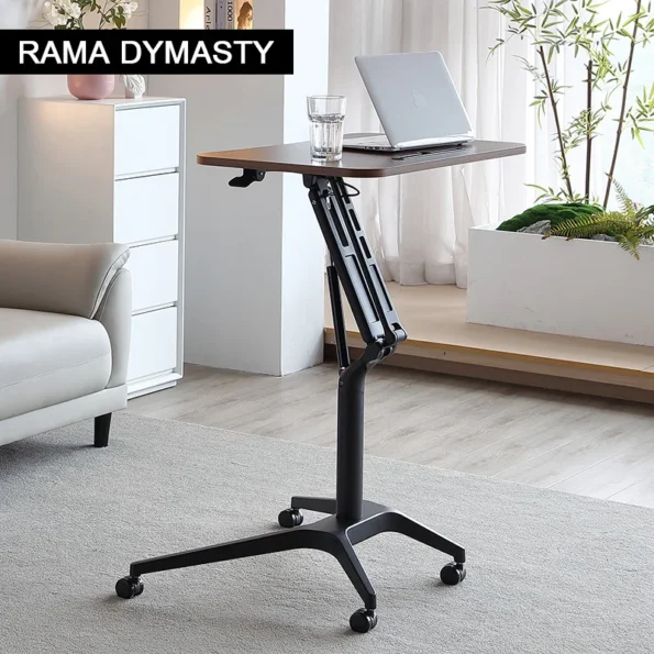 Pneumatic Lifting Table Standing Minimalist Conference Room Podium Table Sofa Bedside Movable Desk Business Classroom Lectern - Image 2
