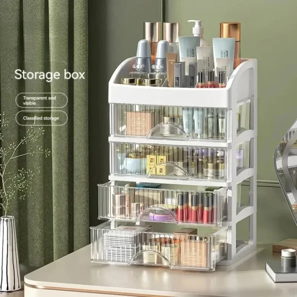 Desktop Storage Box Storage Drawer Hair Decoration Multi-layer Storage Cabinet Cosmetics Jewelry Box Stationery Multi-functional