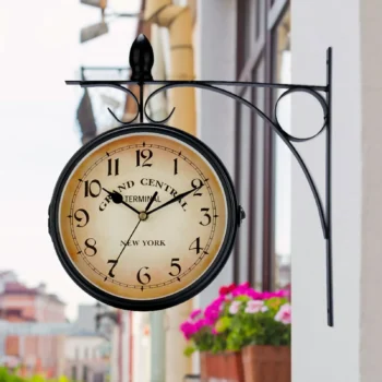 Train Station Waterproof Wall Clock