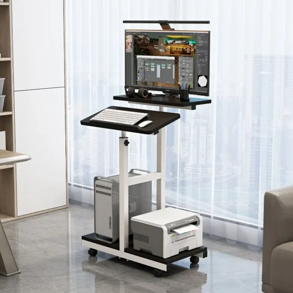 Standing Corner Computer Table Laptop Study Bedroom Removable Gaming Desk Height Adjustment Escritorios De Computadora Furniture - Image 2