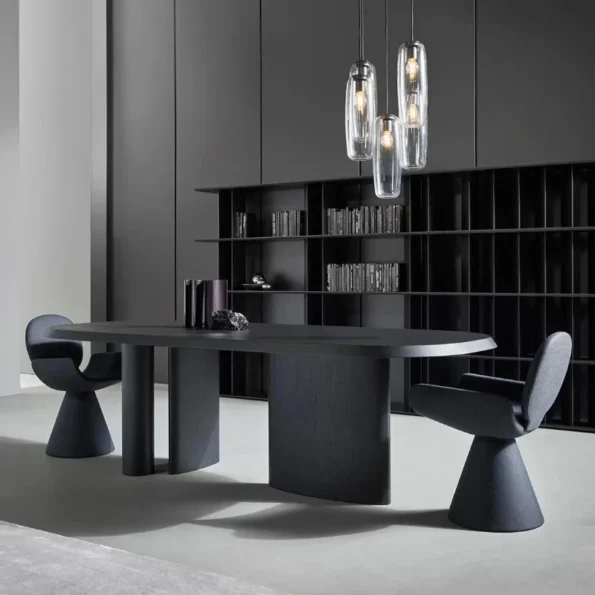 Unique Designer Dining Chair Black Modern Living Room Comfortable Armrest Chairs Dormitorio Luxury Cadeiras De Jantar Furniture - Image 4
