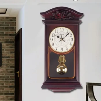 Large Vintage Pendulum Wall Clock