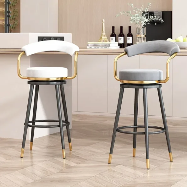 Light Luxury Modern Rotating Bar Chair