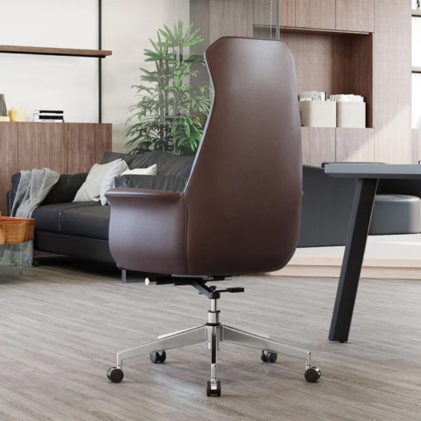 Executive Office Chair Comfort Leather Conference Support Hardwood Ergonomic Luxury Boss Chairs Wheels Cadeira Modern Furniture - Image 4