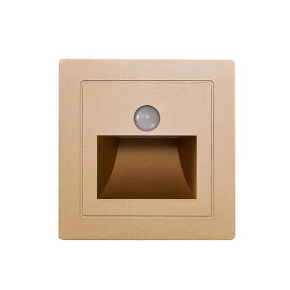 Recessed Led Wall Lamp PIR Motion Sensor Stair Case Light AC110V-240V Step Lamp Corridor Lighting Indoor Wall Lightin 2W - Image 7