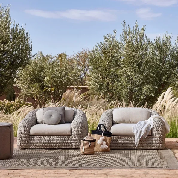 Outdoor Garden Sofa Lounge Single Floor Terrace Sofa Patio Sectional Sedie Da Giardino Esterno Outdoor Furniture