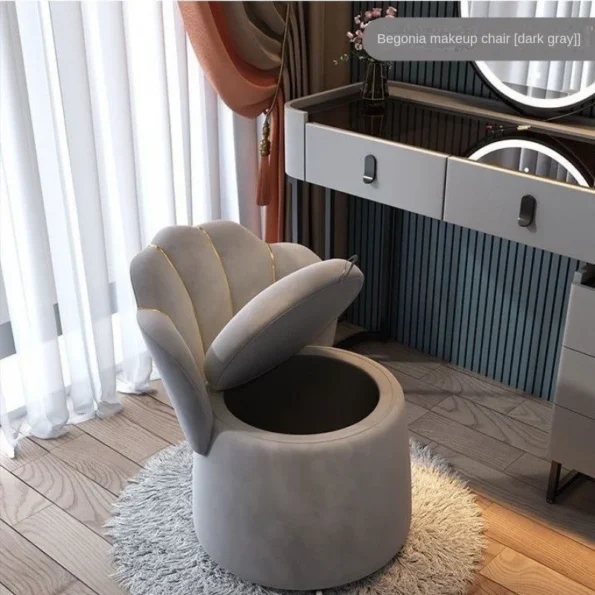 Household Nordic Simple Living Room Sofa Chair With Storage Space Roller Movable Back Chair Light Luxury Leisure Chair Furniture - Image 2