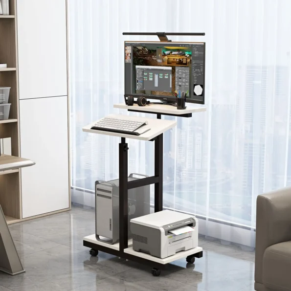 Standing Corner Computer Table Laptop Study Bedroom Removable Gaming Desk Height Adjustment Escritorios De Computadora Furniture - Image 7