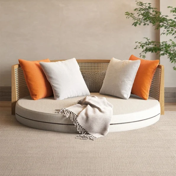 Nordic Rattan Casual Foldable Sofa Bed