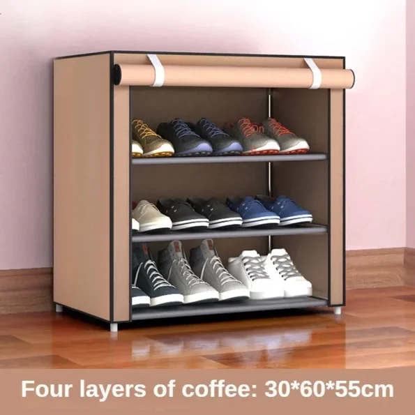 Clothes Rack Floor Standing Bedroom Hanging Clothes Rack Room Clothes Shelf Simple Multi-function Solid Wood Hanging Clothe Rack - Image 5
