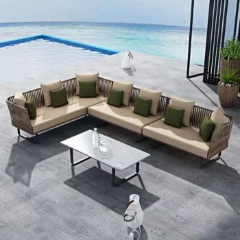 indoor Rattan Sofa and Chair Combination,