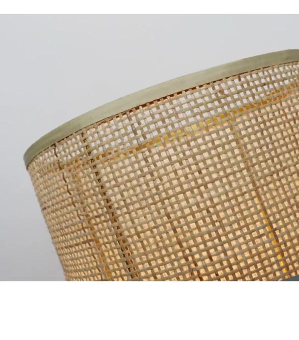 Rattan Table Lamp Bedroom  Bedside Lamp Japanese Hotel Living Room Tea room Warm Bamboo Desktop Rattan Art Decorative Table Lamp - Image 2