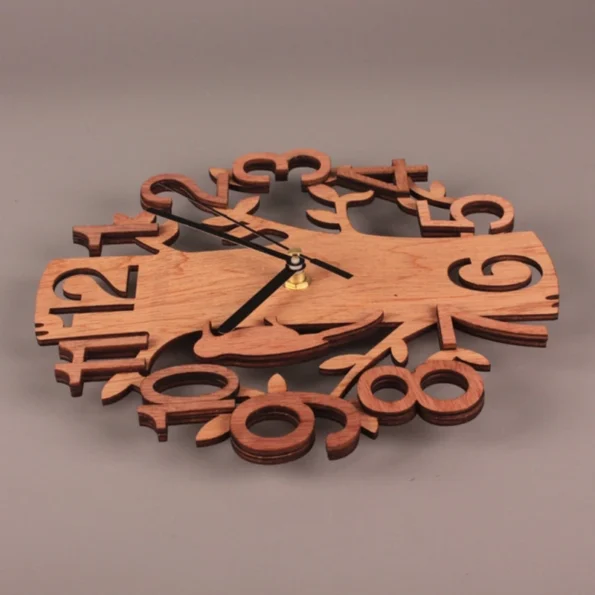 Wooden Tree Shape Wall Clock - Image 3