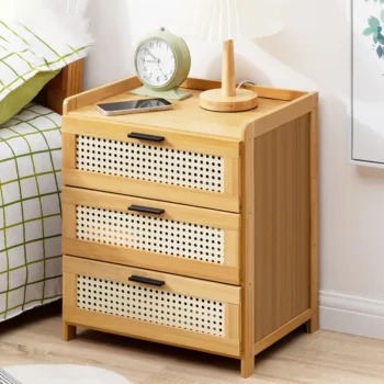 Nordic Bamboo Bedside Table