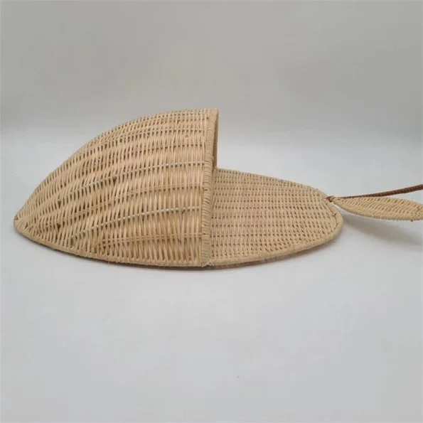 Handmade Rattan Apple Shaped Storage Basket - Image 6