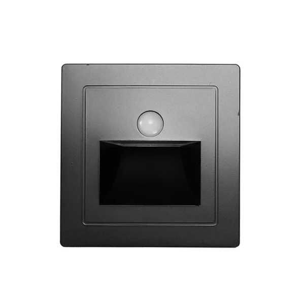 Recessed Led Wall Lamp PIR Motion Sensor Stair Case Light AC110V-240V Step Lamp Corridor Lighting Indoor Wall Lightin 2W - Image 6