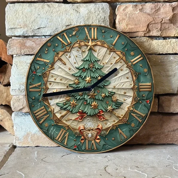DIY Christmas Tree Wall Clock Kit - Image 2