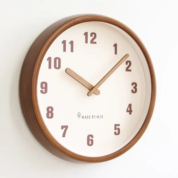 Solid Wood Wall Clock - Retro Modern Silent Timepiece - Image 5