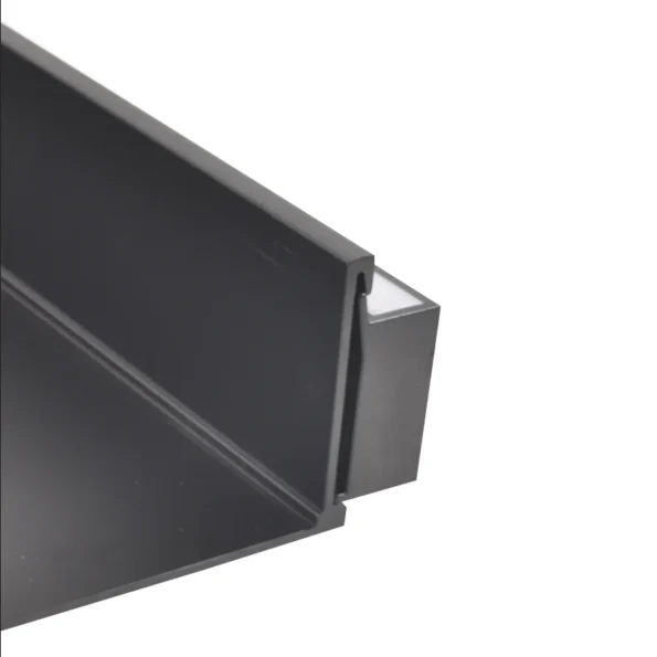Luminous Wall Shelf One-word Aluminum Alloy Shelf Lighted Open Bookshelf Living Room Wall-mounted Shelf Display Rack - Image 4