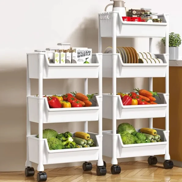 Trolley Shelves, Mobile Household Snacks,Floor-to-ceiling, Multi-layer Storage Bookshelves, Living Room,Kitchen Storage Shelve