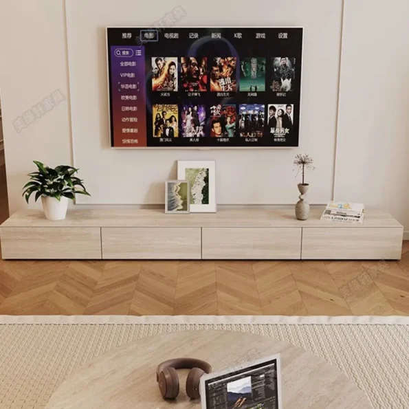 Console Tv Stands Modern Living Room Home Wood Solid Wood Standing Tv Cabinet Pedestal Meuble Tv Suspendu Luxury Furniture - Image 3