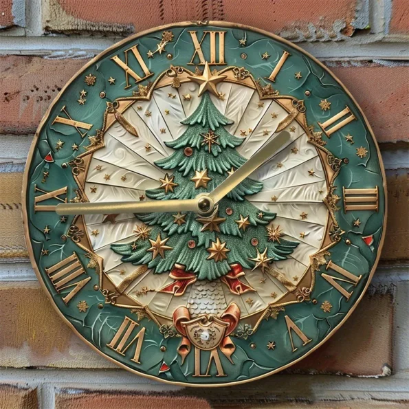 DIY Christmas Tree Wall Clock Kit - Image 3