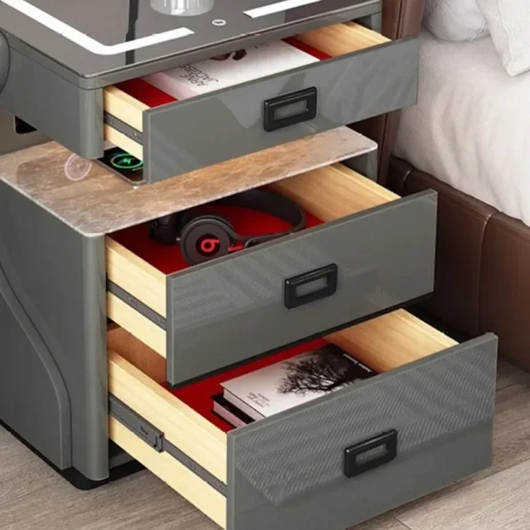 Modern Console Nightstands: Designer Luxury Smart Storage Table for Bedrooms - Image 3