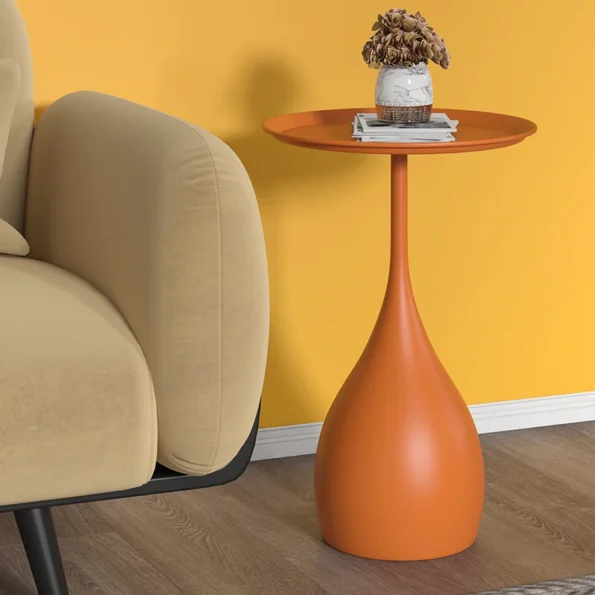 Home Furniture Nightstand Living Room Sofa Side Round Coffee Table Bedroom Bedside Storage Cabinets Mobile Balcony Corner Tables - Image 3