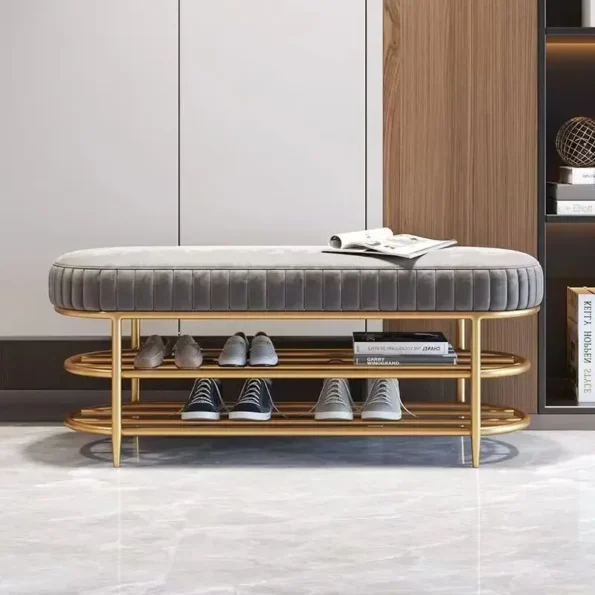 Shoes Stool at the Door of the House, Entrance Stool, Designer Cloakroom, Long Bench Bed End,Sofa Stool Against the Wall - Image 3