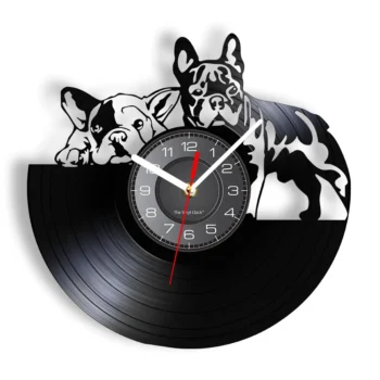 French Bulldog Couple Wall Clock