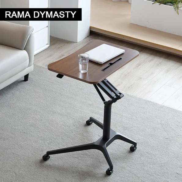 Pneumatic Lifting Table Standing Minimalist Conference Room Podium Table Sofa Bedside Movable Desk Business Classroom Lectern - Image 3