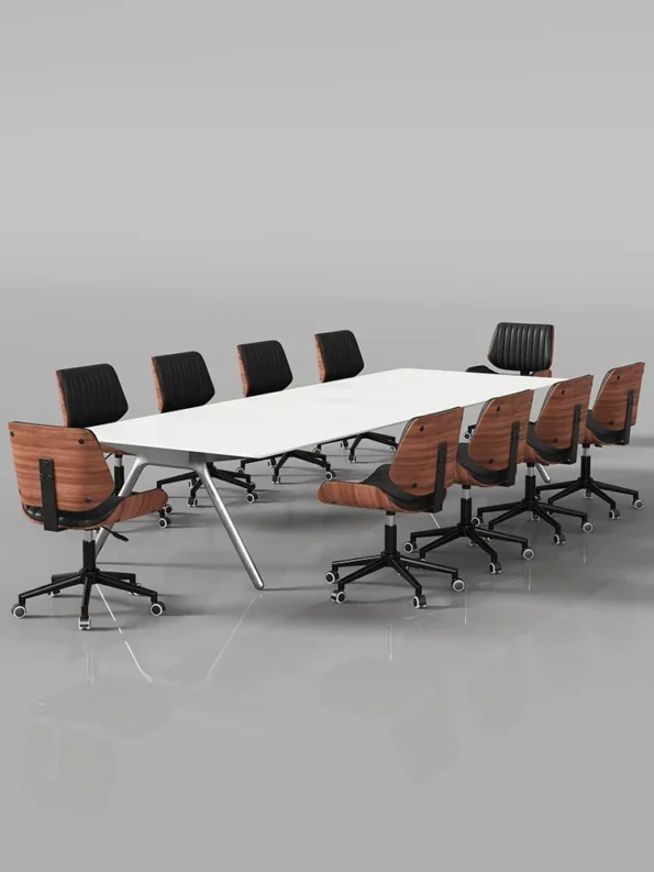 Solid Wood Computer Chair, Light Luxury Home Use, Sedentary Office Chair, Rotating Lift, Bedroom Study Chair - Image 4
