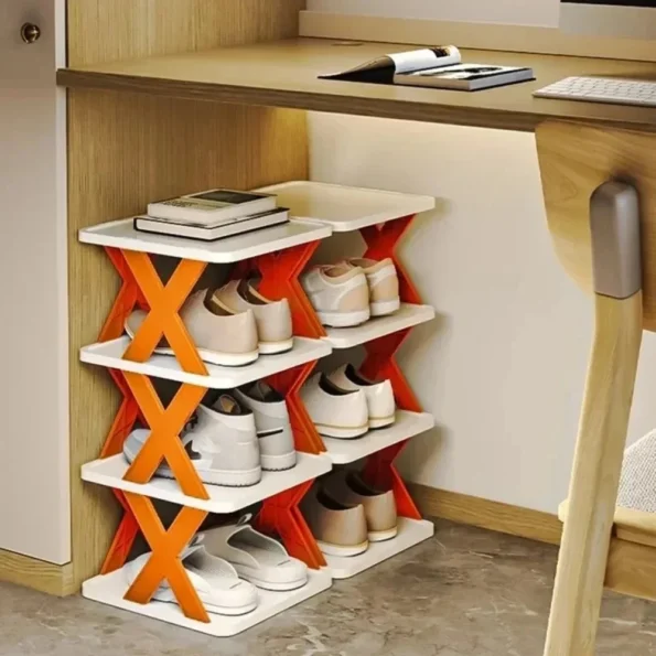 Shoe Storage Shelf Shoe Rack Organizer Organizers Racks Indoor Storage Furniture Bedroom Multi-Layer Detachable Storage Cabinet - Image 3