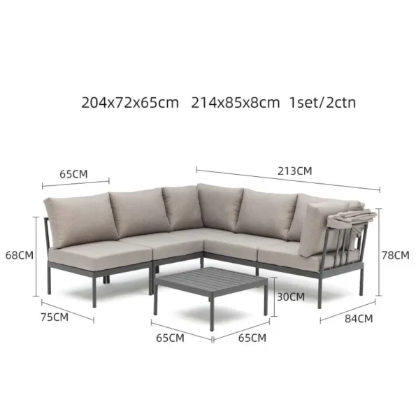 Outdoor Garden Courtyard Villa Homestay Leisure With Canopy Sofa Four-piece Home Combination - Image 6