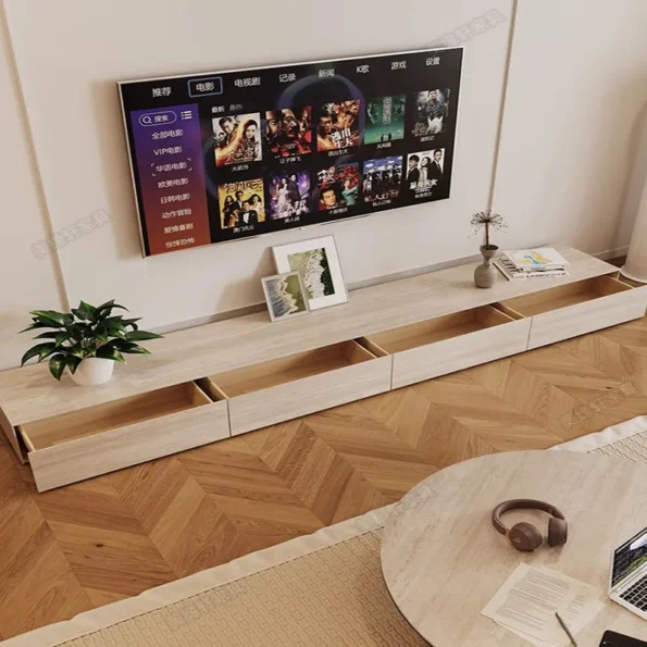 Console Tv Stands Modern Living Room Home Wood Solid Wood Standing Tv Cabinet Pedestal Meuble Tv Suspendu Luxury Furniture - Image 2