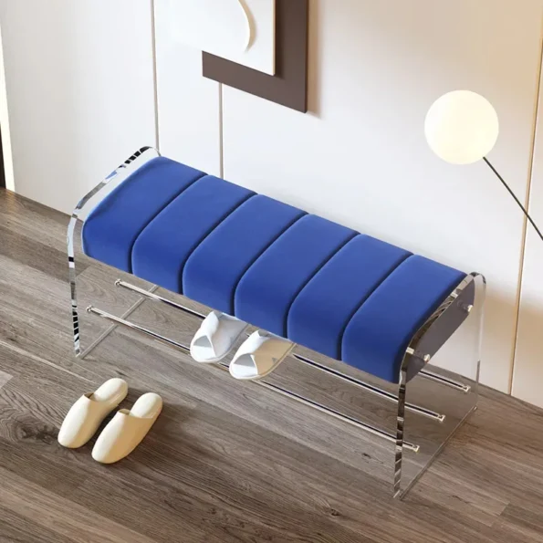 Luxury Shoe Changing Stools Hallway Shoe Cabinet Ottomans Bench Storage Living Room Sofa Stool Bedroom Bed End Stool Furniture - Image 3