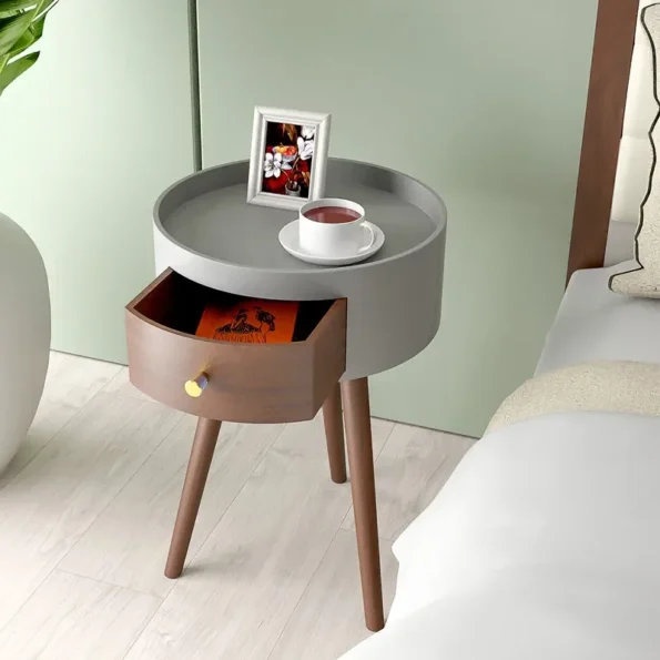 Minimalist Circular Nightstand