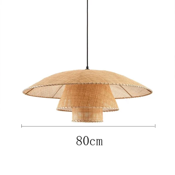 Vintage Rattan Lamp New Restaurant Pendant Lights Home Decor Dining Room Kitchen Loft Suspension Lustre Handmade Light Fixtures - Image 7